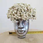 Gipsówka stabilizowana wiecznie żywa flower box w ceramicznej doniczce