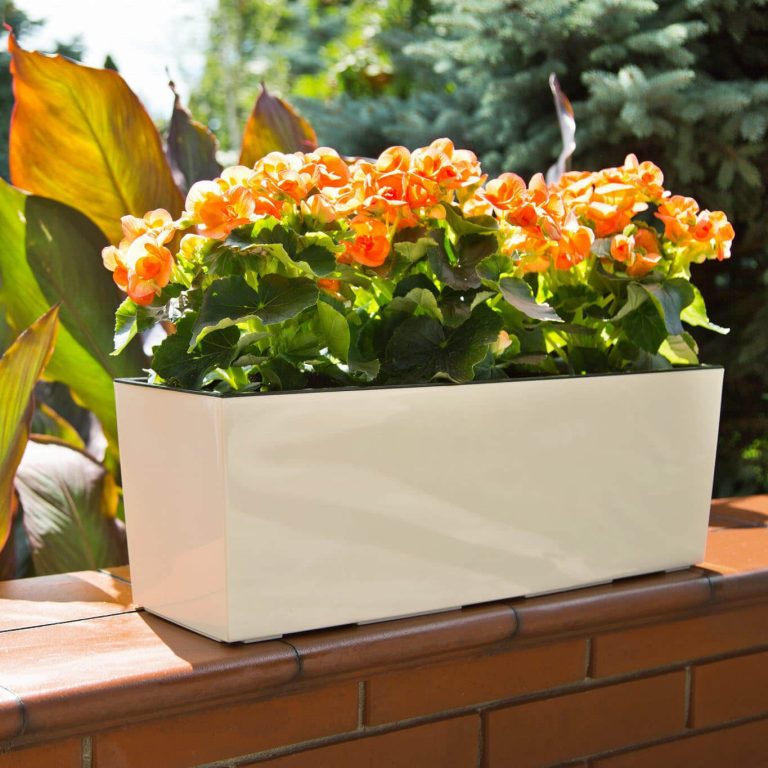 Doniczka plastikowa balkonowa podłużna czarna