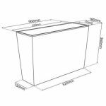 Doniczka plastikowa balkonowa podłużna wysoka czarna