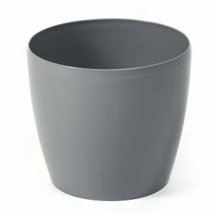 Osłonka na doniczkę plastikowa szara