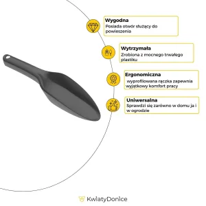 Łopatka ogrodnicza - ergonomiczna i wytrzymała