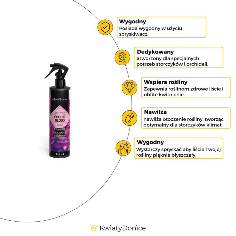 Nabłyszczacz do storczyków i orchidei Lechuza Orchid Gloss w sprayu
