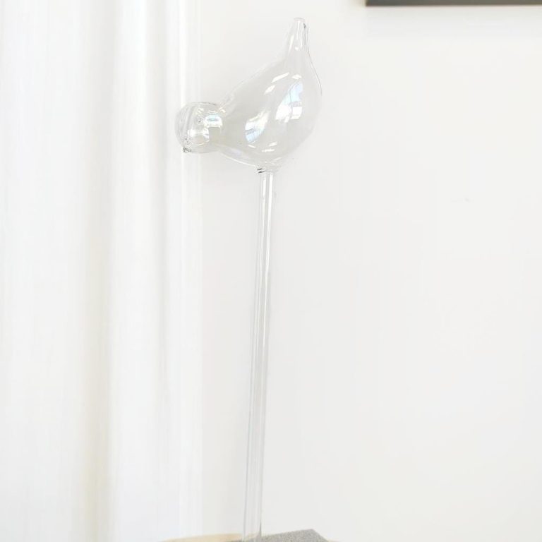 Nawadniacz do roślin szklany ptak