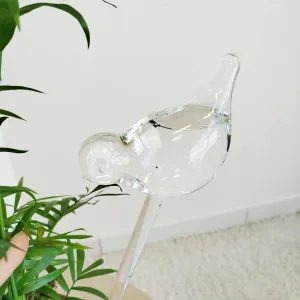 Nawadniacz do roślin szklany ptak