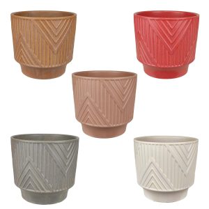 Osłonka ceramiczna Tilly  14cm brązowy