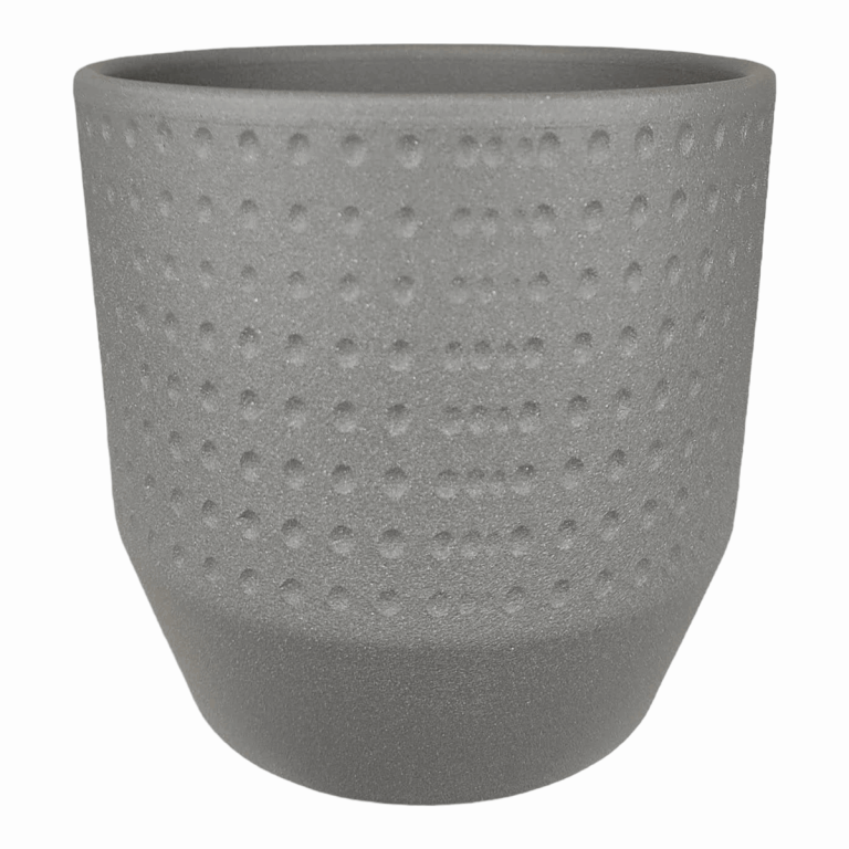 Osłonka ceramiczna Nola jasno szara 13cm