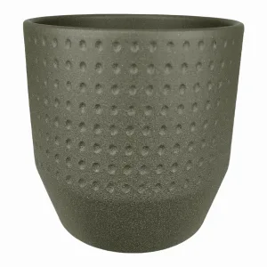 Osłonka ceramiczna Nola zielona 13cm