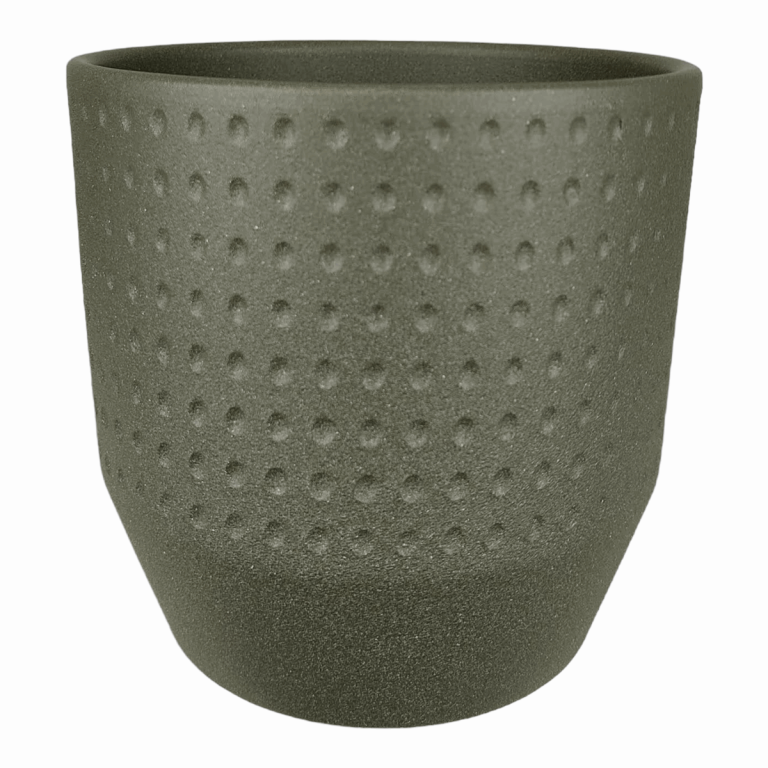 Osłonka ceramiczna Nola zielona 13cm