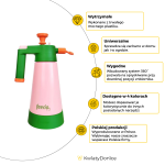 Spryskiwacz opryskiwacz zraszacz 3w1 1,5L jasno różowy