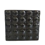 Osłonka ceramiczna Piano czarna 18x15cm