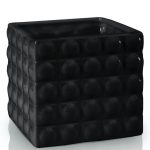 Osłonka ceramiczna Piano czarna 18x15cm