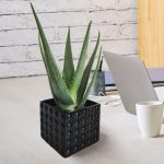 Osłonka ceramiczna Piano czarna 18x15cm