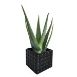 Osłonka ceramiczna Piano czarna 18x15cm