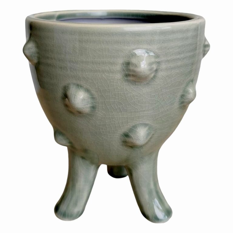 Osłonka ceramiczna na nóżkach Jamie szara