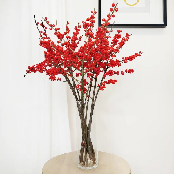 Ostrokrzew czerwony - Ilex żywa gałązka 100cm (Ilex Ve Rode Bes) 1szt.