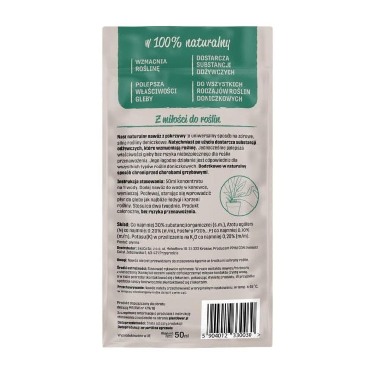 Plant Lover w 100% naturalny nawóz - Dbaj na co dzień