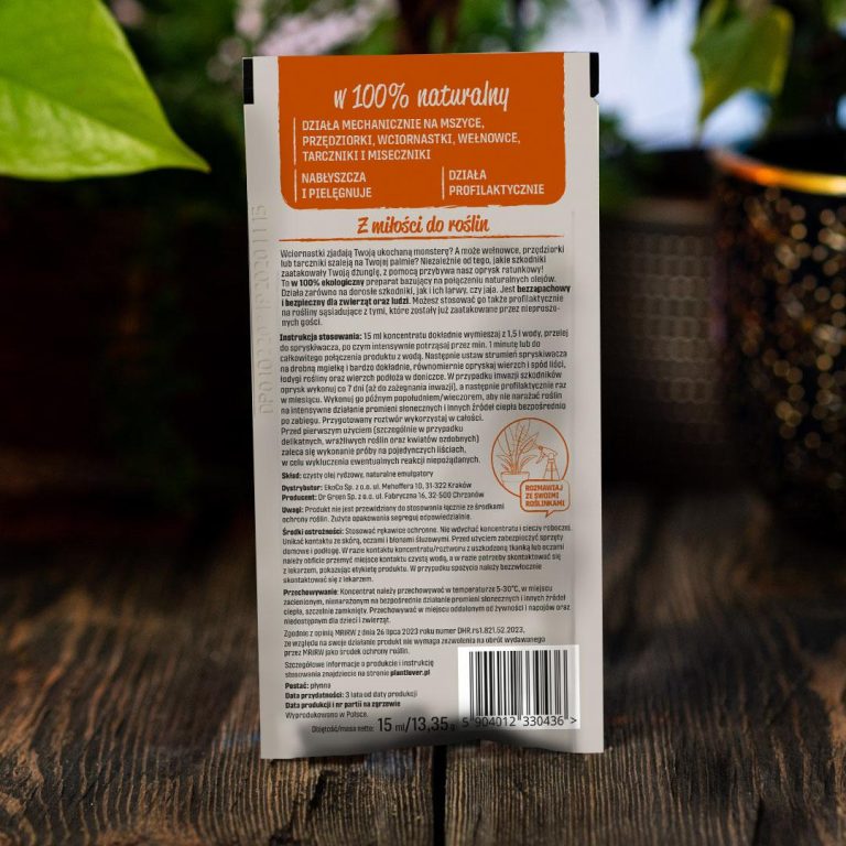 Plant Lover w 100% organiczny oprysk - Pożegnaj szkodniki