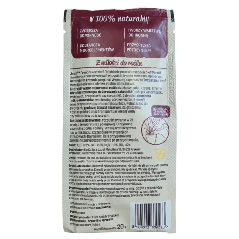 Plant Lover w 100% organiczny stymulator odporności - Wzmocnij odporność