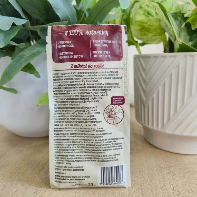 Plant Lover w 100% organiczny stymulator odporności - Wzmocnij odporność
