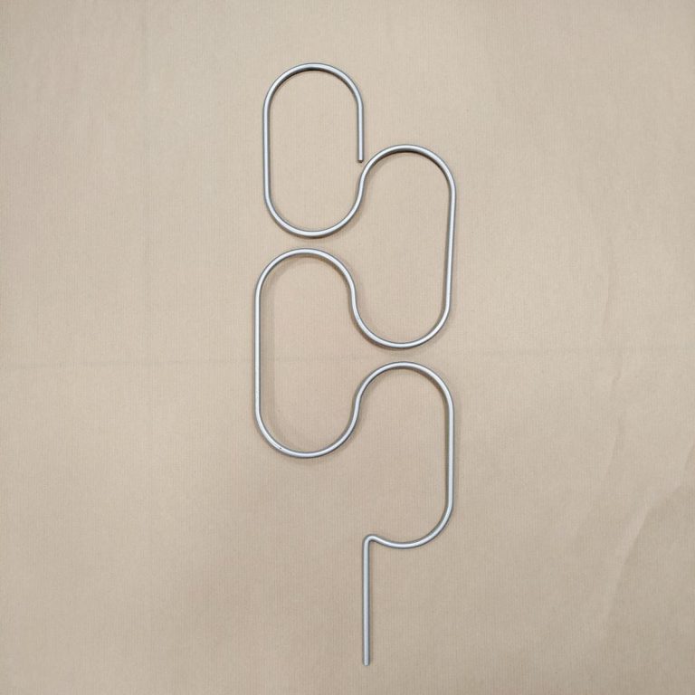 Podpora metalowa do roślin pętle srebrne