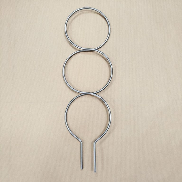 Podpora metalowa do roślin koła srebrne