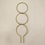 Podpora metalowa do roślin koła złote