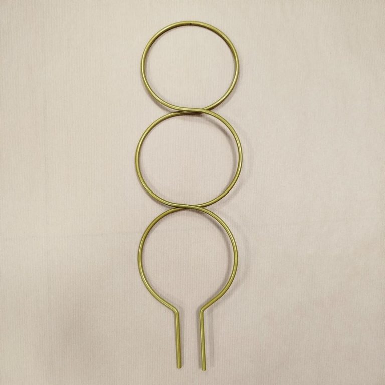 Podpora metalowa do roślin koła złote