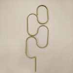 Podpora metalowa do roślin pętle złote