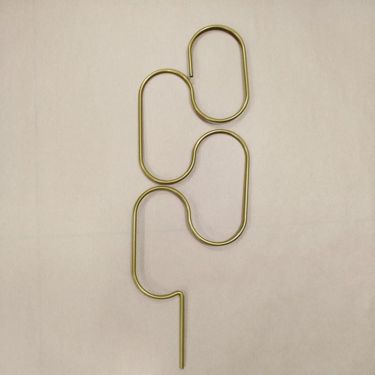 Podpora metalowa do roślin pętle złote