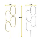 Podpora metalowa do roślin pętle złote