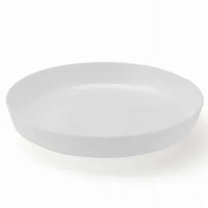 Podstawka pod doniczkę plastikowa biała