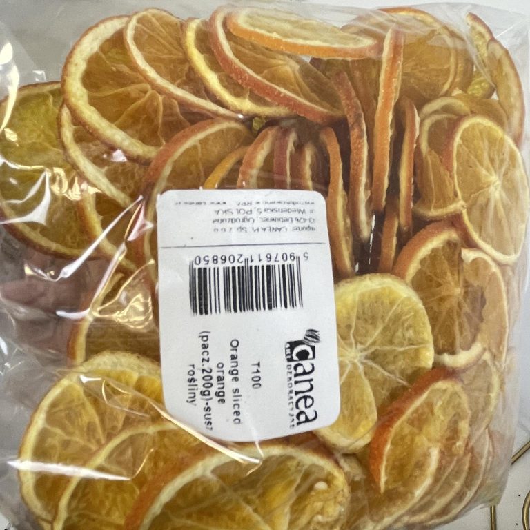Pomarańcze suszone plastry 200g Dekoracja świąteczna