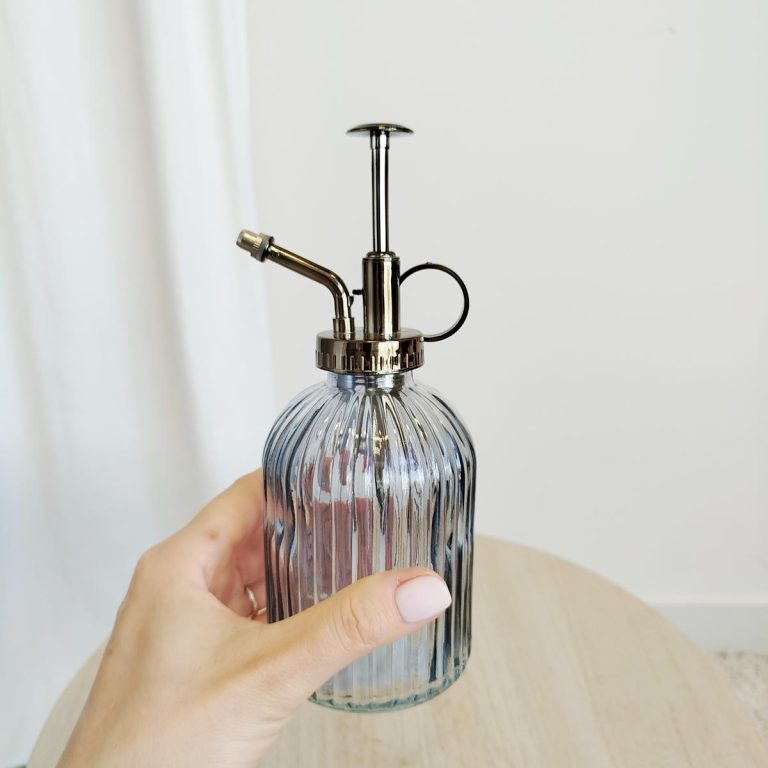 Spryskiwacz szklany szary prążkowany 0,34l