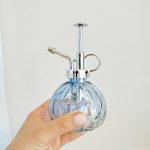 Spryskiwacz szklany niebieski okrągły 0,2l