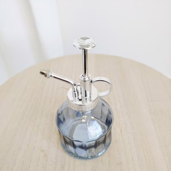 Spryskiwacz szklany niebieski cylindryczny 0,2l