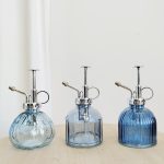 Spryskiwacz szklany niebieski prążkowany 0,2l