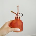 Spryskiwacz szklany mleczny pomarańczowy 0,22l