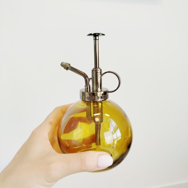 Spryskiwacz szklany żółty kula 0,4l