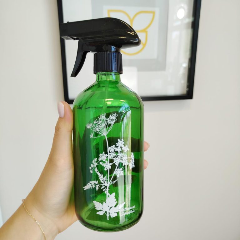 Spryskiwacz szklany zielony gorysz 0,5l