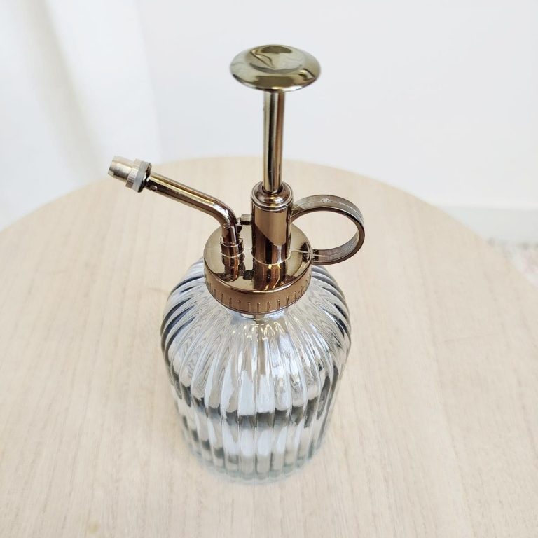 Spryskiwacz szklany szary prążkowany 0,34l