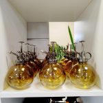 Spryskiwacz szklany żółty kula 0,4l