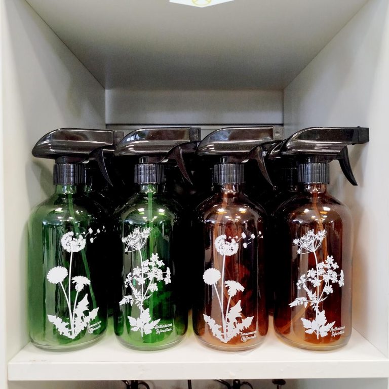 Spryskiwacz szklany zielony gorysz 0,5l