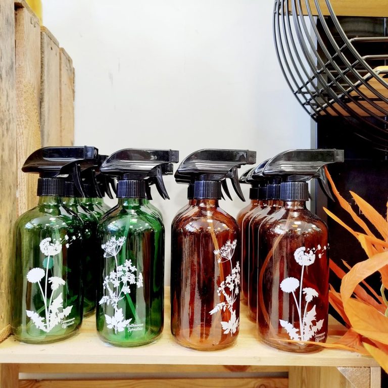 Spryskiwacz szklany zielony mniszek 0,5l