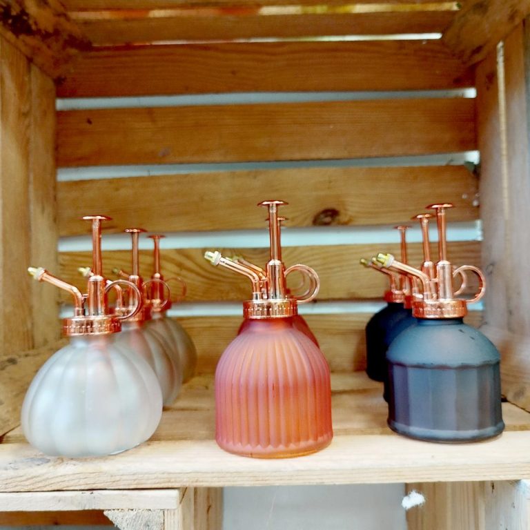 Spryskiwacz szklany mleczny brązowy 0,22l