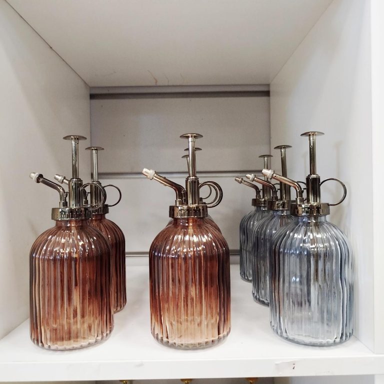 Spryskiwacz szklany szary prążkowany 0,34l