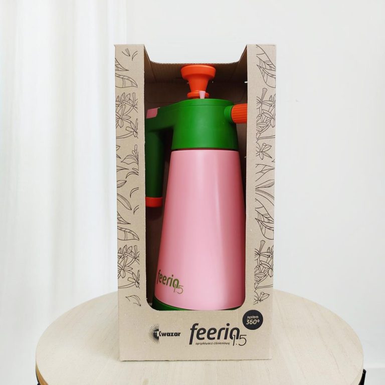 Spryskiwacz opryskiwacz zraszacz 3w1 1,5L jasno różowy