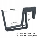 Uchwyt do skrzynki balkonowej lobelia Antracyt