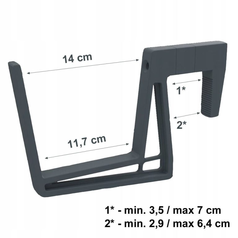 Uchwyt do skrzynki balkonowej lobelia Antracyt