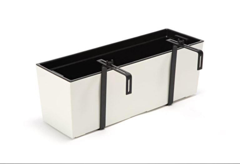 Uchwyt metalowy do kwietnika BEGONIA - czarny