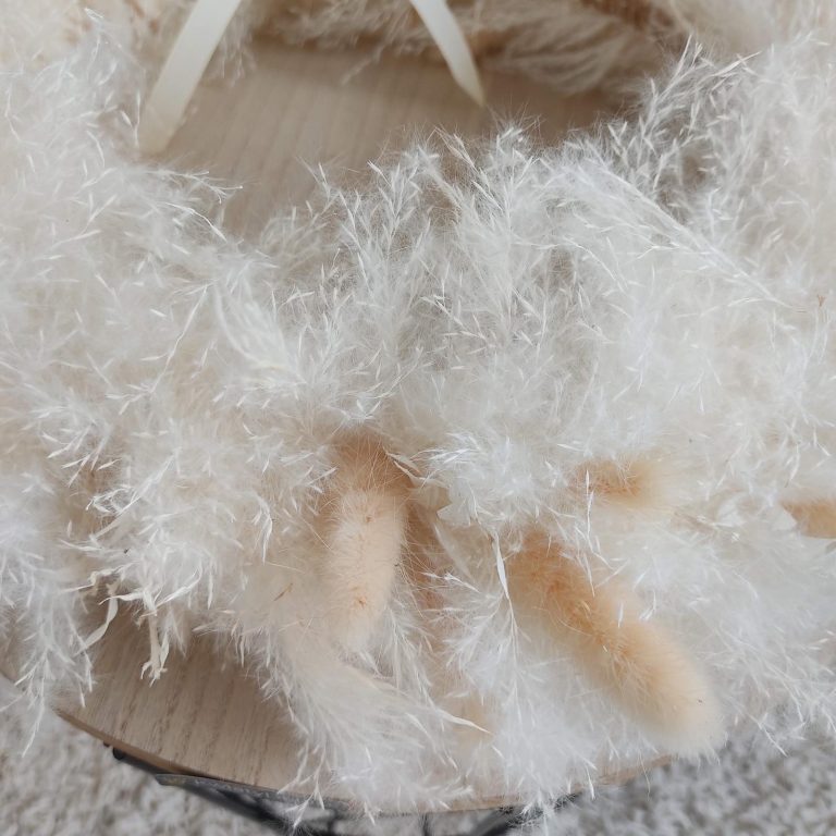 Wianek na drzwi boho ręcznie robiony 40cm